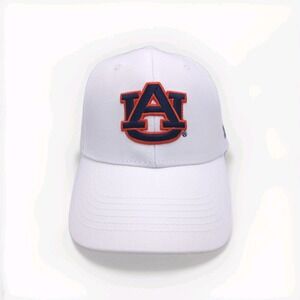 Under Armour Auburn Tigers White Adjustable Hat‎ NWT Structured Baseball Cap